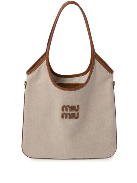 miu miu canvas tote bag|miu miu bag vintage.